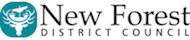 New Forest District Council logo with teal emblem and text on white background
