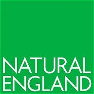 Natural England logo with white text on a green background